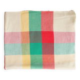Vintage cotton checkered tablecloth