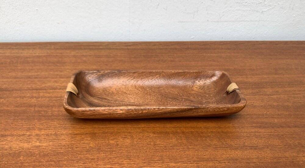 Teak bowl from the mid-century, 1960s.