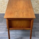 60er 70er Jahre Teak Writing Desk Schreibtisch von Gunnar Nielsen für Tibergaard