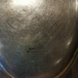 2 silver metal trays hotel bellevue