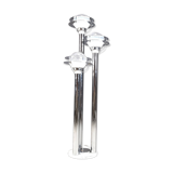 Space age chromed and glass floor lamp, 1970s