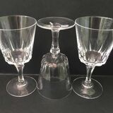 Set de 12 verres à vin cristal taillé