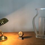 Vintage shell bedside lamp design 80 brass solid