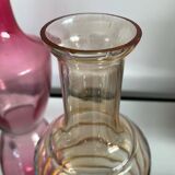 Série de 4 vases vintage en verre coloré