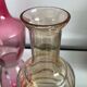 Série de 4 vases vintage en verre coloré