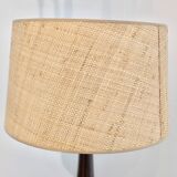 Red ceramic lamp by Jacques Ligner