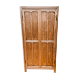 Wardrobe, vintage Parisian wardrobe in raw wood