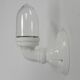 Wall lamp in porcelain with a transparent glass shade, 1930s.