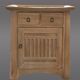Petite commode en chêne massif céruse style Art Nouveau