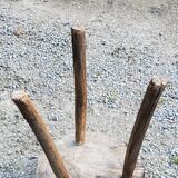 Brutalist tripod billot stool