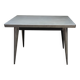 Antique large Tolix A table in brushed metal