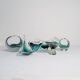 Set of 6 pieces of modern mid-century art glass "Shell", Flygfors Sweden 1955