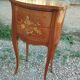 Paire de chevets anciens en marqueterie style Louis XV