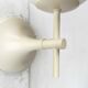 Swiss wall lamp from the modern space age of the mid-century by E.R. Nele for Temde, 1960s.