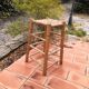 Rush and birch stool 1960