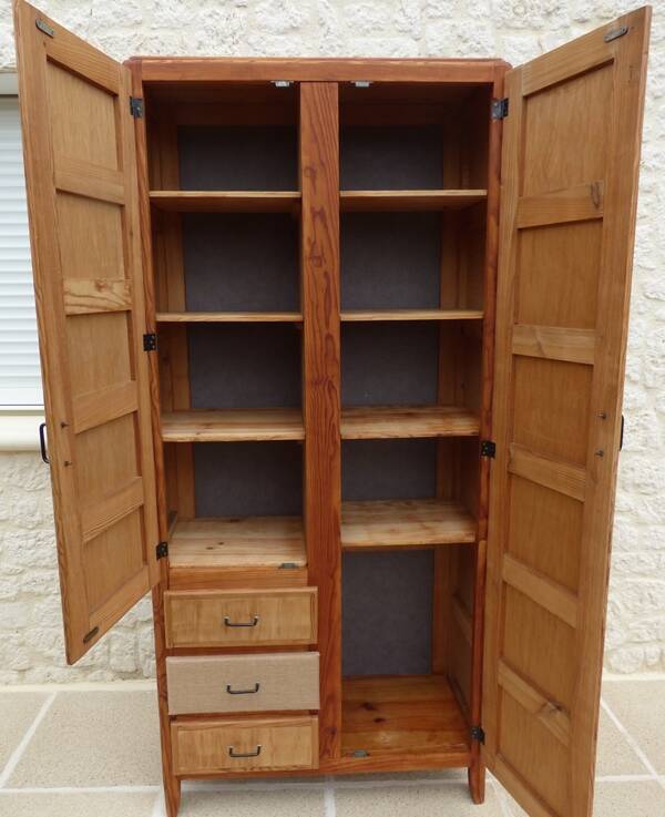 Armoire parisienne 3 tiroirs, 2 portes