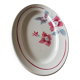 Plat de service, ravier fleuri Digoin Clématite