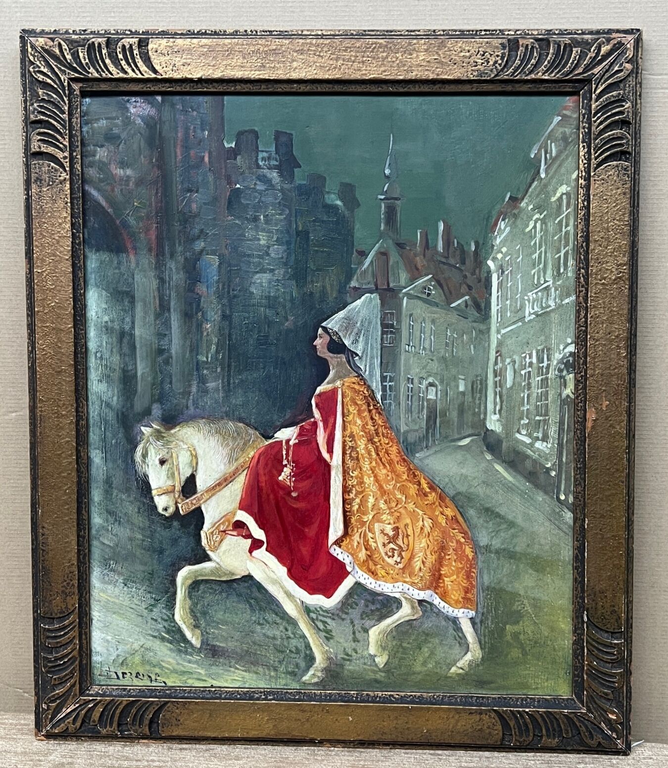 Oil on panel Countess of Flanders