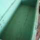 Green vintage wood tool case