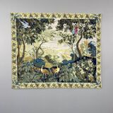Wall tapestry with landscape and bird decoration, 20th century