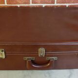 Leather suitcase