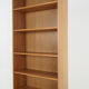 Bookcase with oak veneer scandinavian design from the 70s