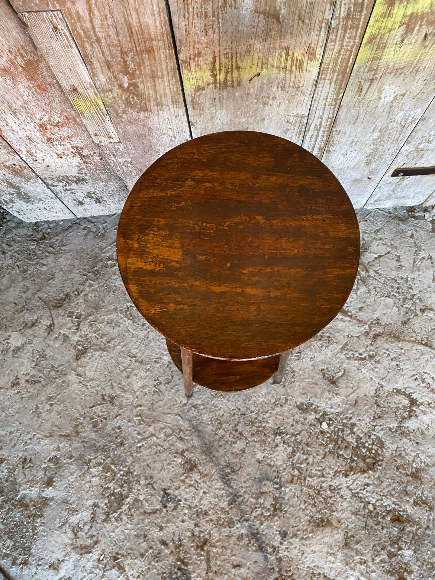 High Stand Vintage Wooden Pot Holder