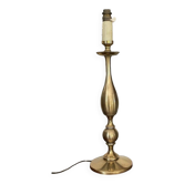 Lampe balustre vintage en laiton doré 51cm