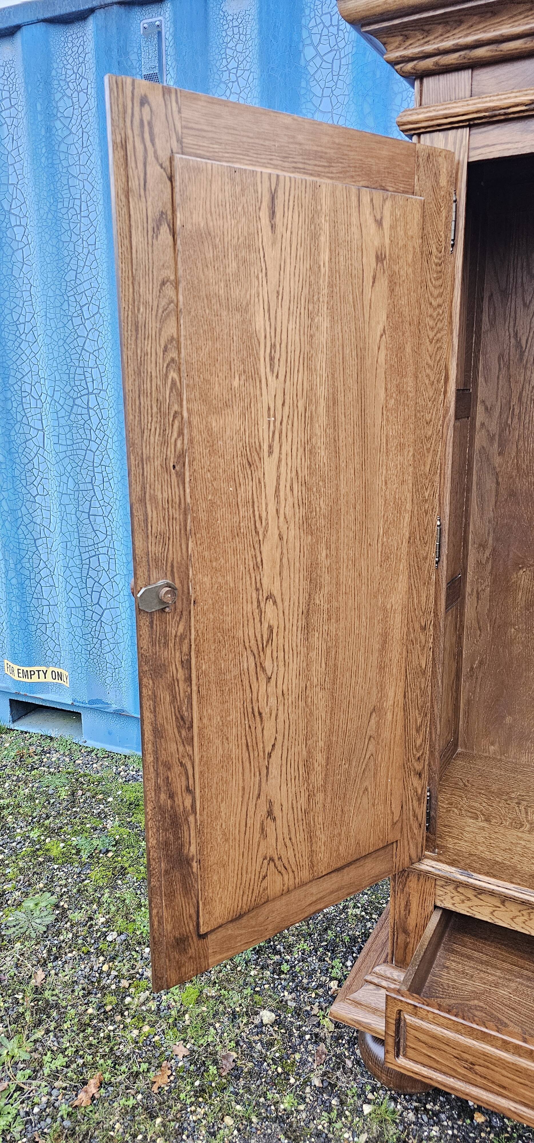 Oak wardrobe - wardrobe