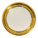Beautiful, heavy, round Italian brass mirror from the 1960s