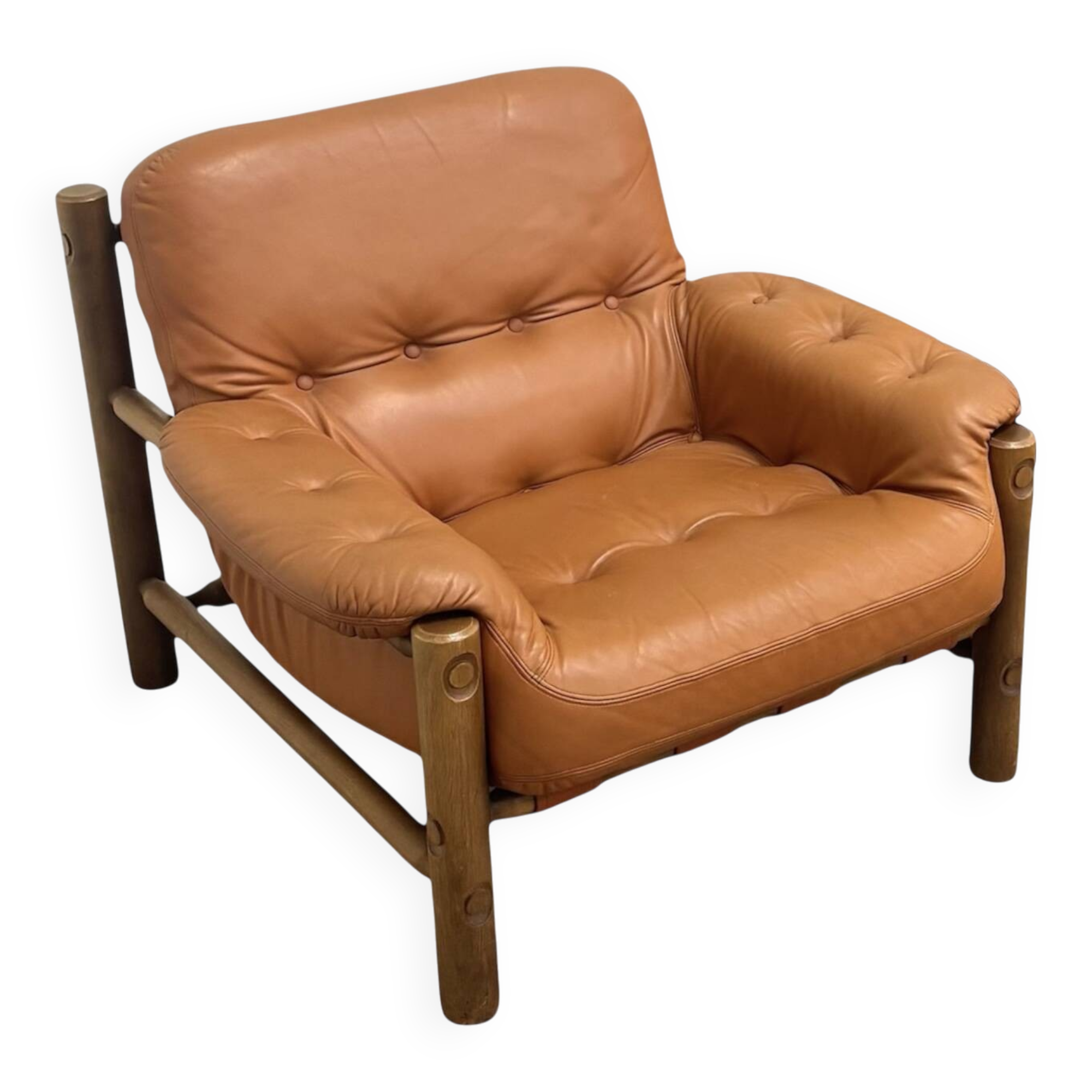 Vintage Brutalist, Brazilian style lounge chair, 1960s