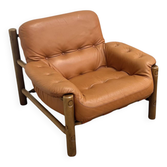 Vintage Brutalist, Brazilian style lounge chair, 1960s