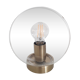 Vintage table lamp globe glass ball - 1990