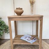 Side table, console in solid oak