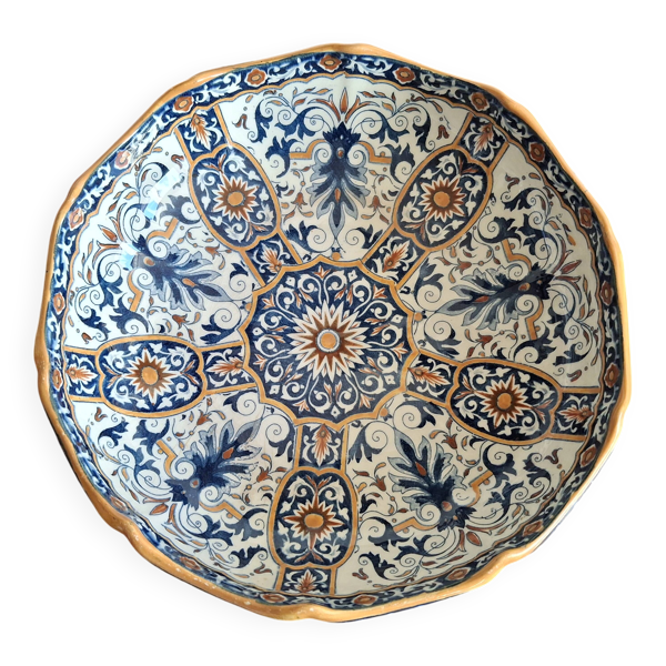Saladier ou melonnière ou grand plat creux Gien diam. 27 cm très bon état