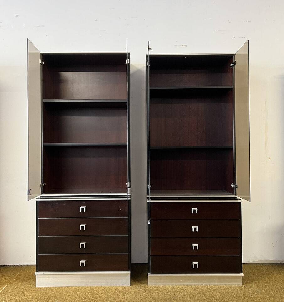 Bookcases of a Mahogany Executive Desk Set, Abbondinterni Italian publisher