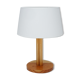 Lampe de table en bois à fut trilobé circa 1970