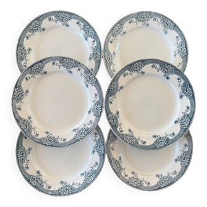 Lot de 6 Assiettes en - terre fer