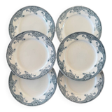 Lot de 6 Assiettes en Terre de Fer Saint-Amand Modèle Suzanne | Vaisse