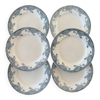 Lot de 6 Assiettes en Terre de Fer Saint-Amand Modèle Suzanne | Vaisse