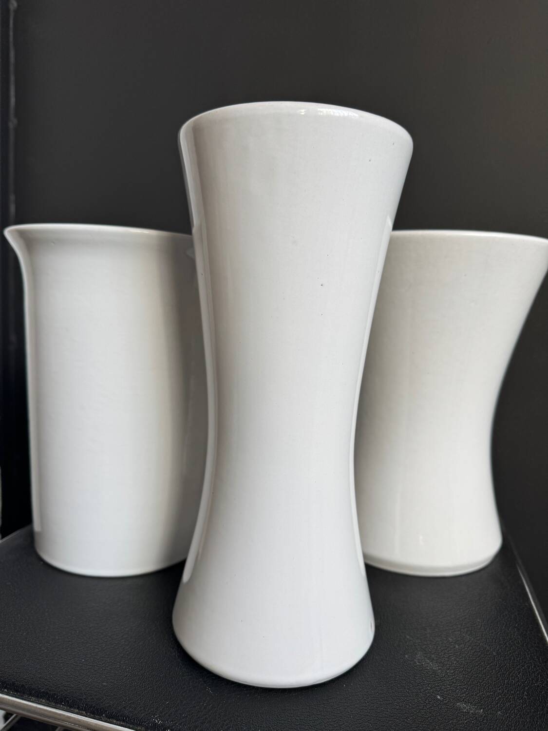 Vases diabolo céramique West Germany années 60