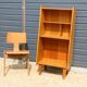 Meuble bibliothèque niches 1950
