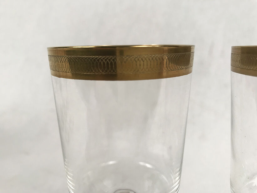 Series of eleven crystal walking glasses