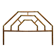 Mid-century headboard/footboard. Italy, 1960s