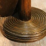 Mirror rattan on foot 60s size 30x29cm