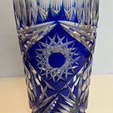 Bohemian cut glass vase