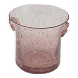 Ice bucket / ice bucket bubble glass, vintage