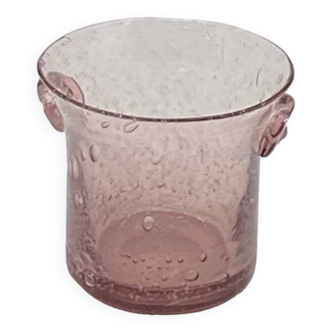 Ice bucket / ice bucket bubble glass, vintage