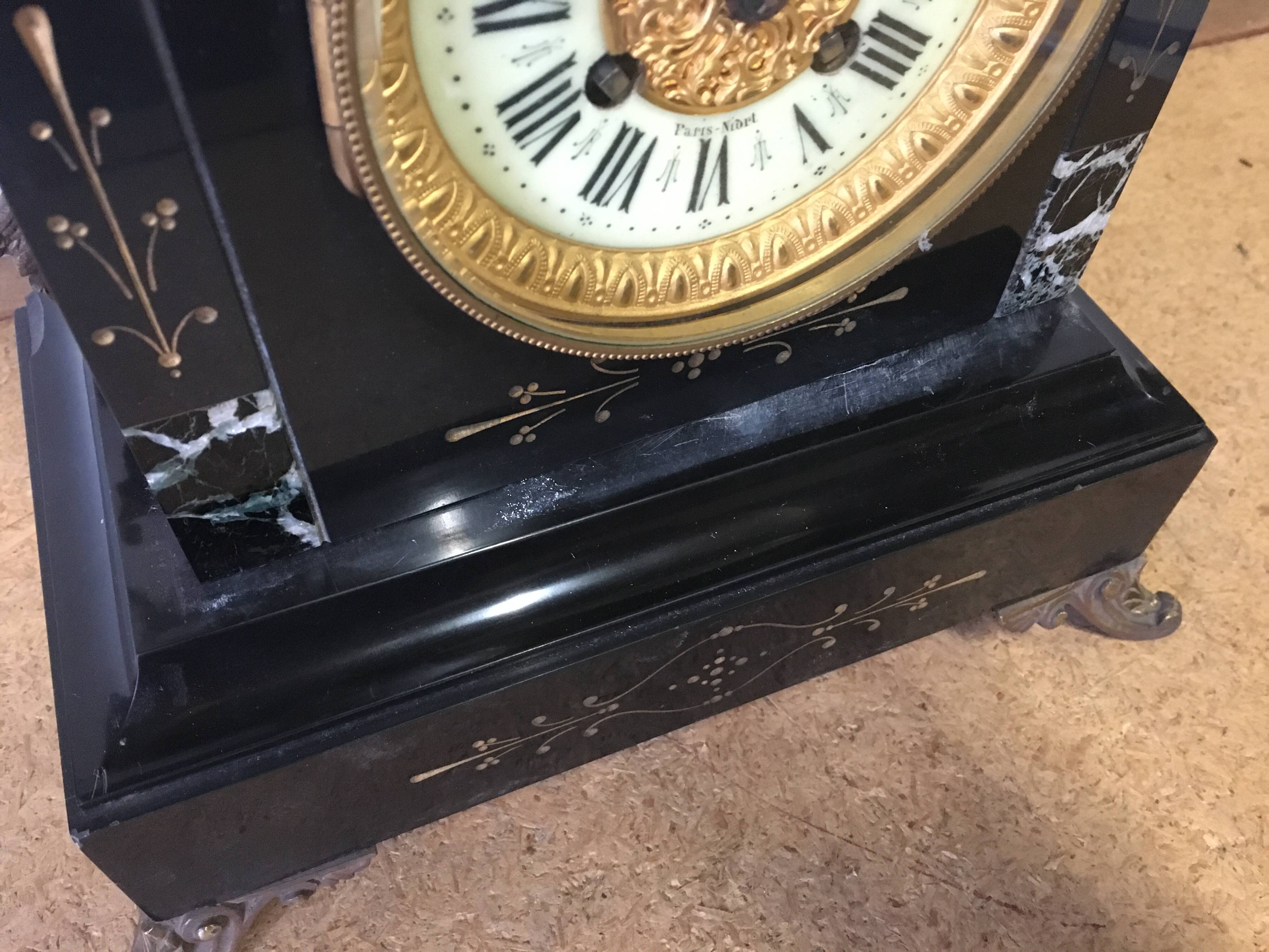 Antique clock p japy & cie 1878