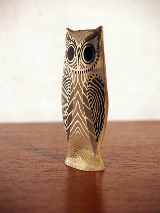Abraham Palatnik lucite animals elephant swordfish owl